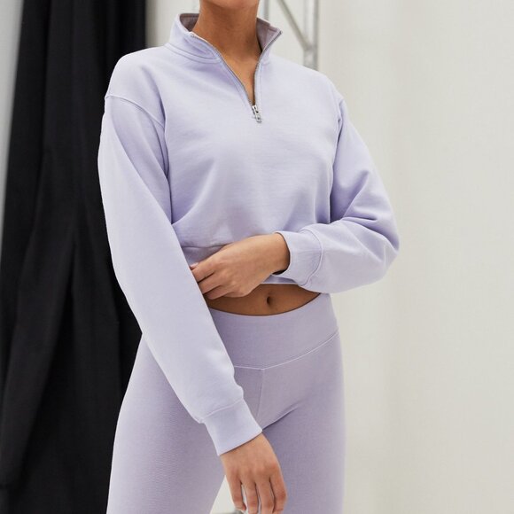 tna/aritzia airy cozy fleece 1/4 zip - Picture 5 of 6